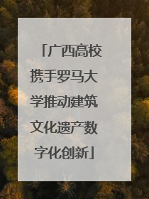 广西高校携手罗马大学推动建筑文化遗产数字化创新