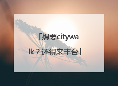 想要citywalk？还得来丰台
