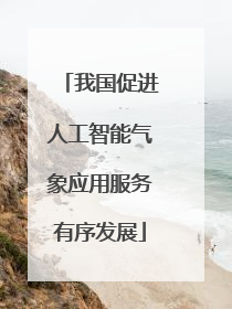 我国促进人工智能气象应用服务有序发展