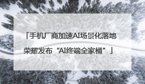 手机厂商加速AI场景化落地 荣耀发布“AI终端全家桶”