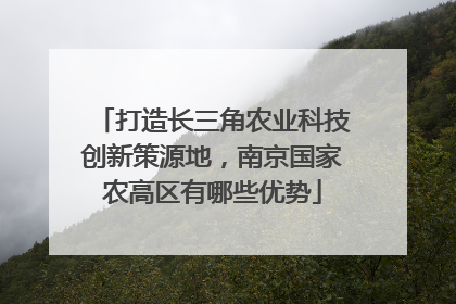 打造长三角农业科技创新策源地，南京国家农高区有哪些优势