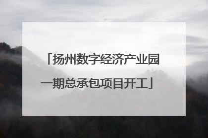 扬州数字经济产业园一期总承包项目开工