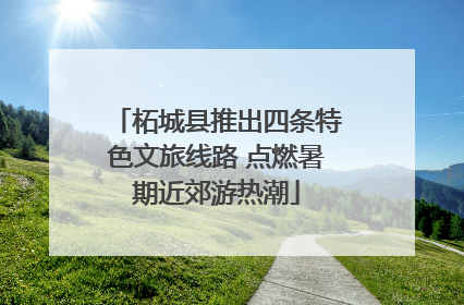 柘城县推出四条特色文旅线路 点燃暑期近郊游热潮