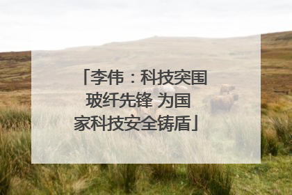 李伟：科技突围 玻纤先锋 为国家科技安全铸盾