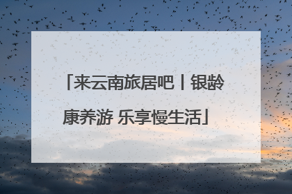 来云南旅居吧丨银龄康养游 乐享慢生活