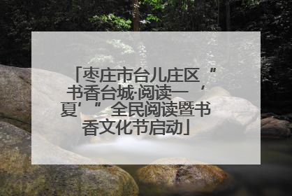 枣庄市台儿庄区“书香台城·阅读一‘夏’”全民阅读暨书香文化节启动