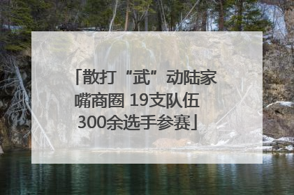散打“武”动陆家嘴商圈 19支队伍300余选手参赛
