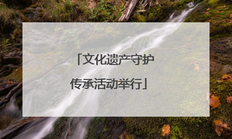 文化遗产守护传承活动举行