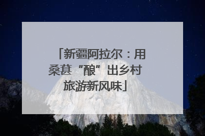 新疆阿拉尔：用桑葚“酿”出乡村旅游新风味