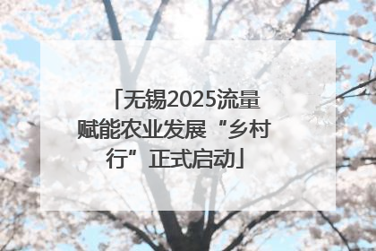 无锡2025流量赋能农业发展“乡村行”正式启动