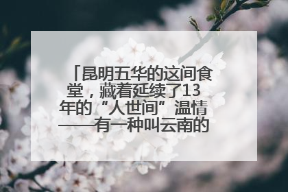 昆明五华的这间食堂，藏着延续了13年的“人世间”温情——有一种叫云南的生活之365天