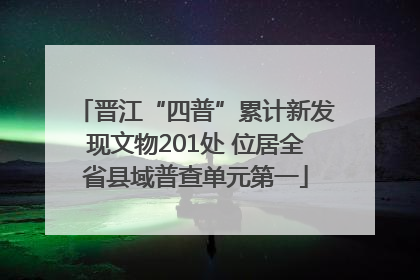晋江“四普”累计新发现文物201处 位居全省县域普查单元第一