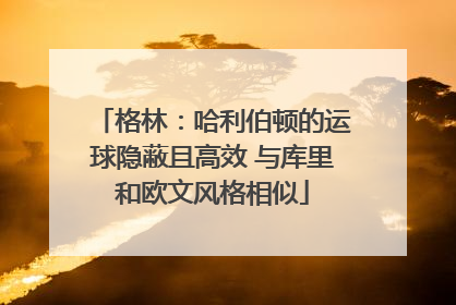 格林：哈利伯顿的运球隐蔽且高效 与库里和欧文风格相似