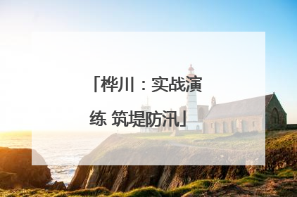 桦川：实战演练 筑堤防汛
