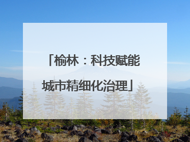 榆林：科技赋能城市精细化治理