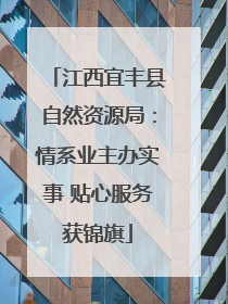 江西宜丰县自然资源局：情系业主办实事 贴心服务获锦旗