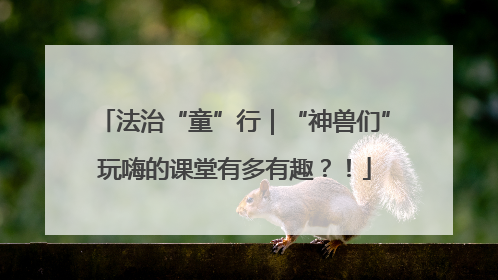 法治“童”行｜“神兽们”玩嗨的课堂有多有趣？！