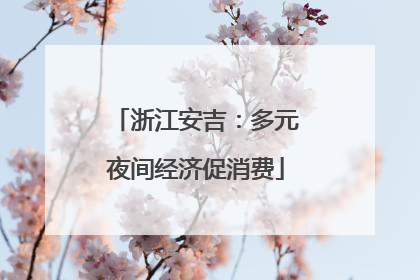 浙江安吉：多元夜间经济促消费