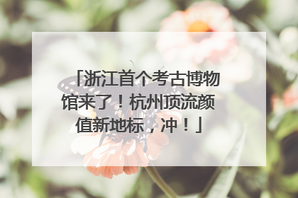 浙江首个考古博物馆来了！杭州顶流颜值新地标，冲！