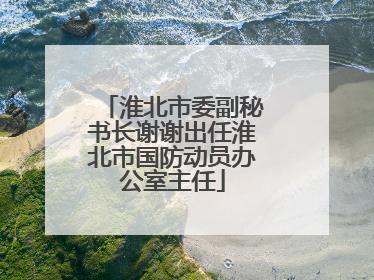 淮北市委副秘书长谢谢出任淮北市国防动员办公室主任