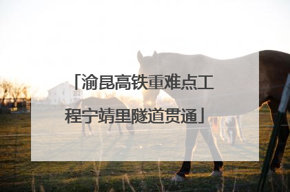 渝昆高铁重难点工程宁靖里隧道贯通