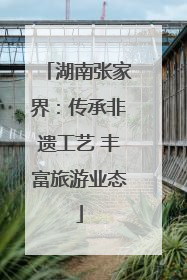湖南张家界：传承非遗工艺 丰富旅游业态