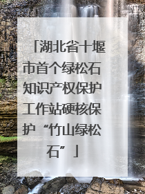 湖北省十堰市首个绿松石知识产权保护工作站硬核保护“竹山绿松石”