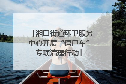 湘口街道环卫服务中心开展“僵尸车”专项清理行动