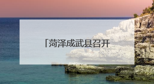 菏泽成武县召开生产经营单位事故隐患内部报告奖励机制推进会