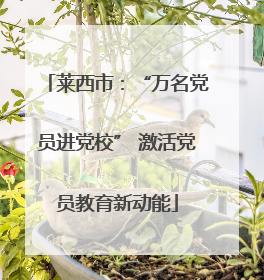 莱西市：“万名党员进党校” 激活党员教育新动能