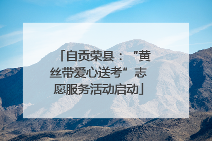 自贡荣县：“黄丝带爱心送考”志愿服务活动启动