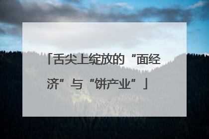 舌尖上绽放的“面经济”与“饼产业”