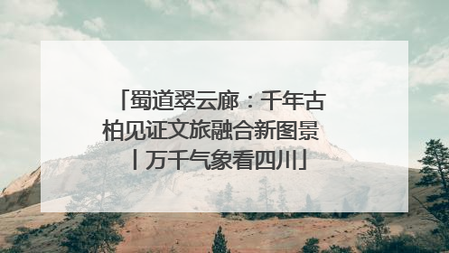 蜀道翠云廊：千年古柏见证文旅融合新图景丨万千气象看四川