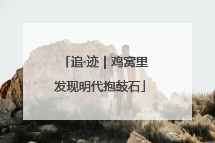 追·迹｜鸡窝里发现明代抱鼓石