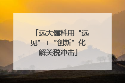 远大健科用“远见”+“创新”化解关税冲击