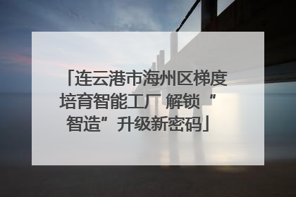 连云港市海州区梯度培育智能工厂 解锁“智造”升级新密码