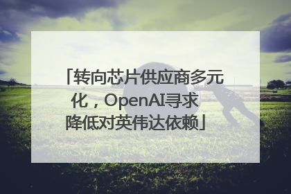 转向芯片供应商多元化，OpenAI寻求降低对英伟达依赖