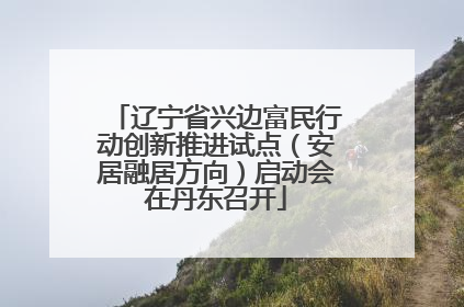 辽宁省兴边富民行动创新推进试点（安居融居方向）启动会在丹东召开
