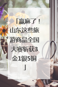 赢麻了！山东这些旅游商品全国大赛斩获3金1银5铜