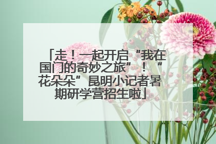 走！一起开启“我在国门的奇妙之旅”！“花朵朵”昆明小记者暑期研学营招生啦