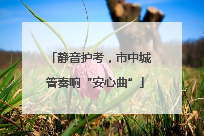 静音护考，市中城管奏响“安心曲”