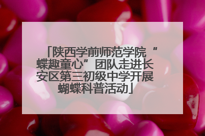 陕西学前师范学院“蝶趣童心”团队走进长安区第三初级中学开展蝴蝶科普活动