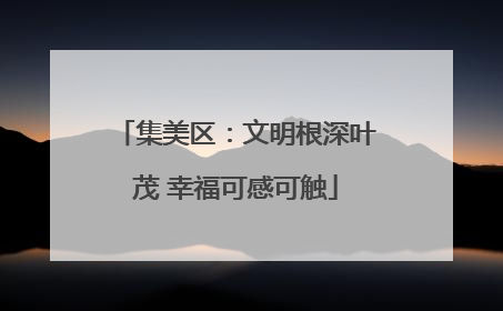 集美区：文明根深叶茂 幸福可感可触