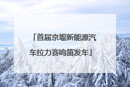 首届京堰新能源汽车拉力赛鸣笛发车
