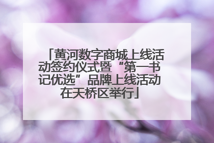 黄河数字商城上线活动签约仪式暨“第一书记优选”品牌上线活动在天桥区举行
