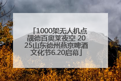 1000架无人机点靓德百奥莱夜空 2025山东德州燕京啤酒文化节6.20启幕