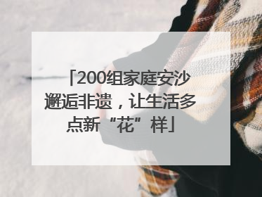 200组家庭安沙邂逅非遗，让生活多点新“花”样