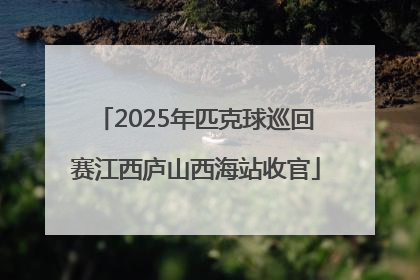 2025年匹克球巡回赛江西庐山西海站收官
