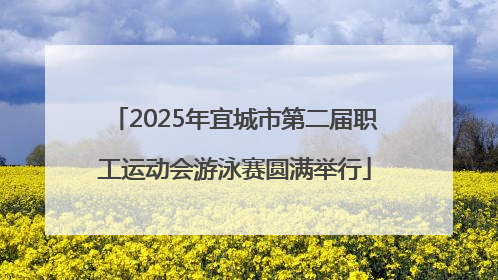 2025年宜城市第二届职工运动会游泳赛圆满举行