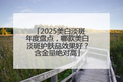 2025美白淡斑年度盘点，哪款美白淡斑护肤品效果好？含金量绝对高